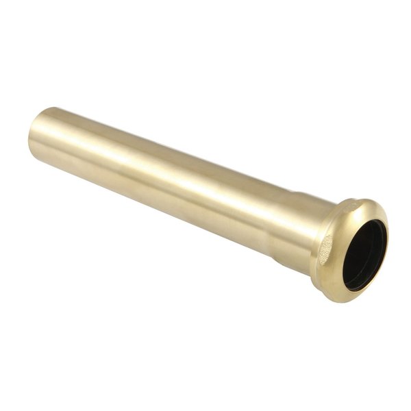Fauceture EVP1007 Century 8" X 1-1/4" O.D Slip Joint Brass Extension Tube, Brass EVP1007
